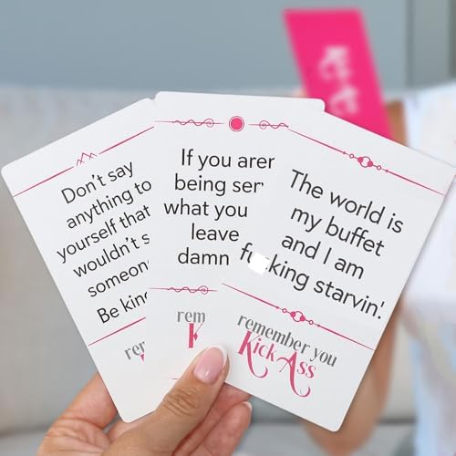 KickAss Affirmation Cards For Women With Stand