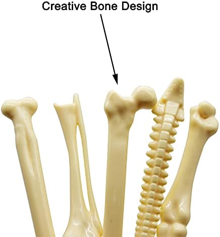 Maydahui 25 PCS Bone Shaped Ballpoint Pens for Halloween and Creative Use