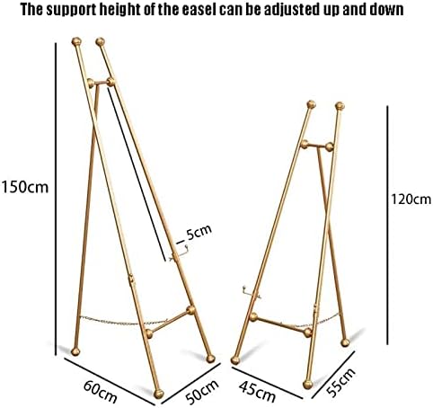 Foldable Wrought Iron Easel Stand for Art and Crafts