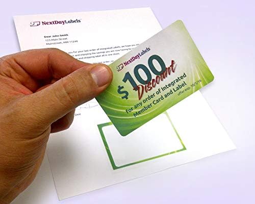 NextDayLabels Box of 500 Letter Size Forms with Integrated Card