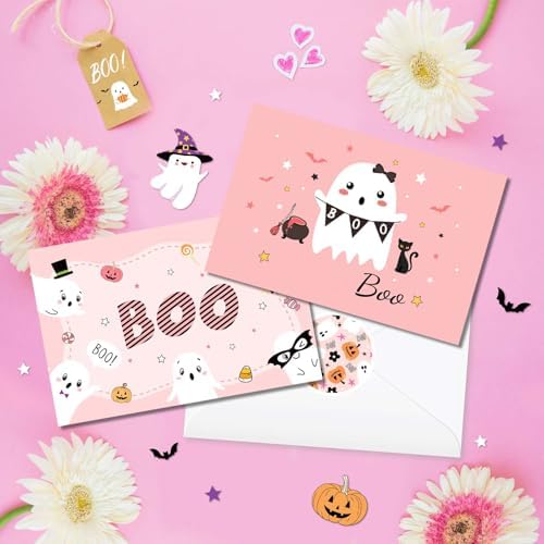 Kavoc Halloween Ghost Thank You Cards 36Pcs Set