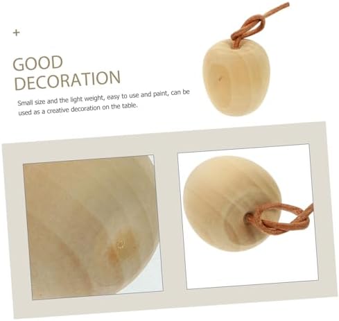 ABOOFAN 4pcs Unpainted Wood Fruit Decor DIY Kit