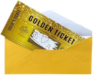 Golden Ticket Scratch Card Personalized Gift Set