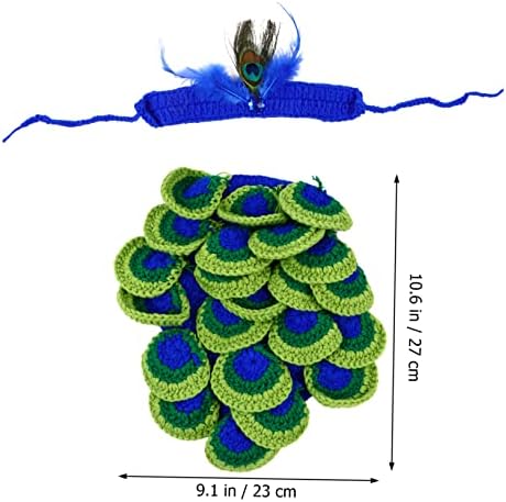 Beavorty Peacock Baby Photo Costume Set