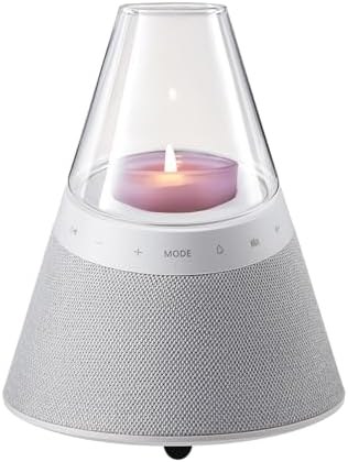 BLUEMAN Portable Bluetooth Speaker with Candle Holders and White Noise