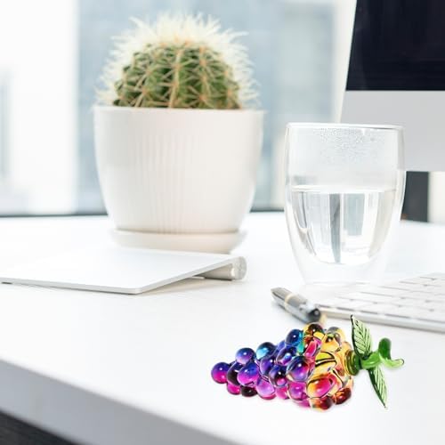 Crystal Grape Figurine Decor Desk Paperweight