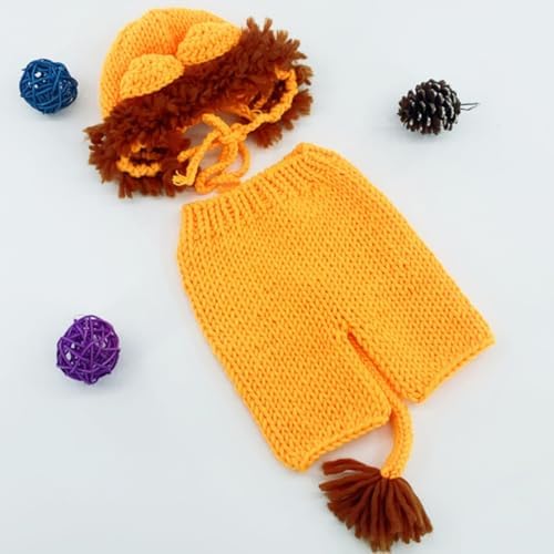 Vomdrok Halloween Baby Lion Costume Prop Set