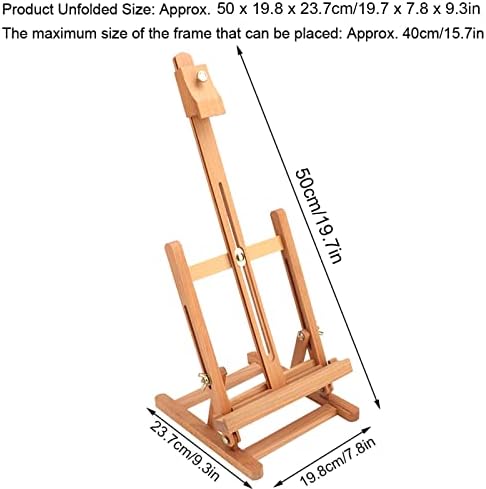 Restokki Art Supply Venice Wooden H-Frame Studio Easel