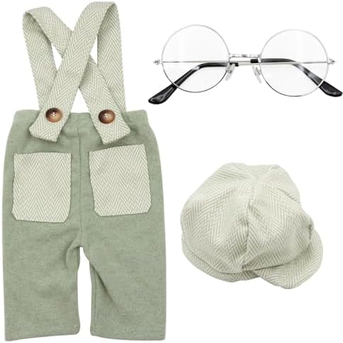 SPOKKI Newborn Photo Outfit Set with Hats and Glasses