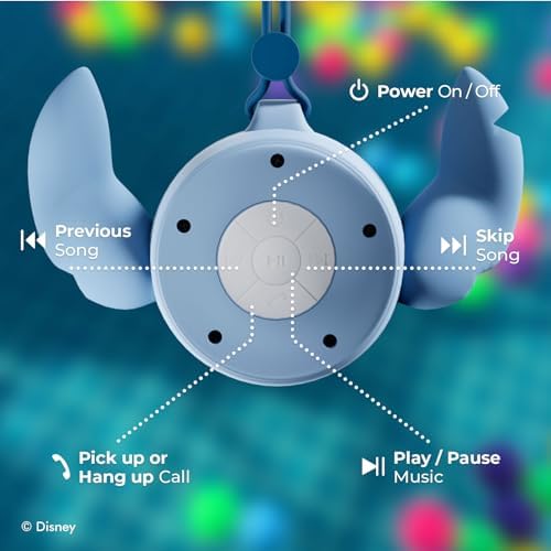 Disney Lilo and Stitch Bluetooth Shower Speaker with Suction Cup - IPX4 Water Resistant
