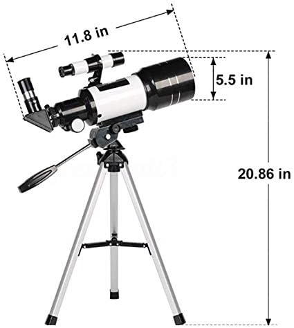 50mm Refracting Telescope with Tripod for Astronomy Beginners