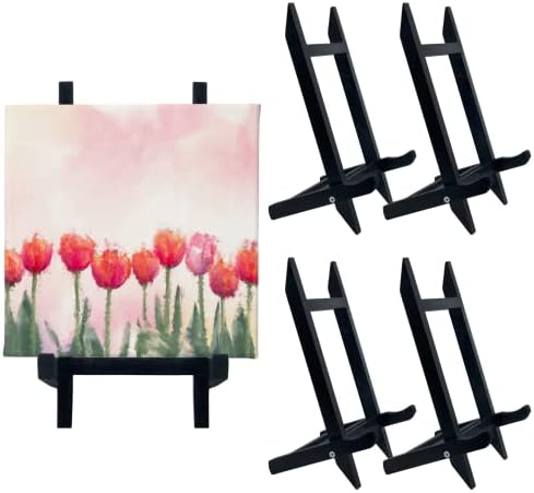 ILOT 9 Inch Tabletop Easel Stand - Black 4-Pack