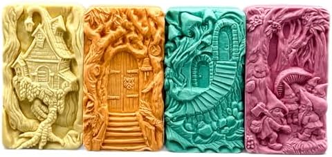 SOAP Silicone Mold Set of 4 Magical Designs