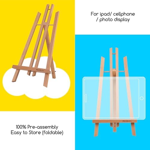 MEEDEN 20 Inch Tabletop Easel - 12 Pack for Painting Display
