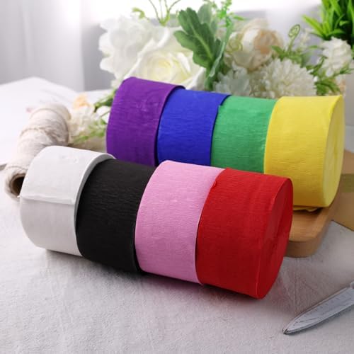 VGOODALL 8 Rolls Crepe Paper Streamers
