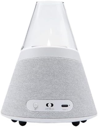 BLUEMAN Portable Bluetooth Speaker with Candle Holders and White Noise