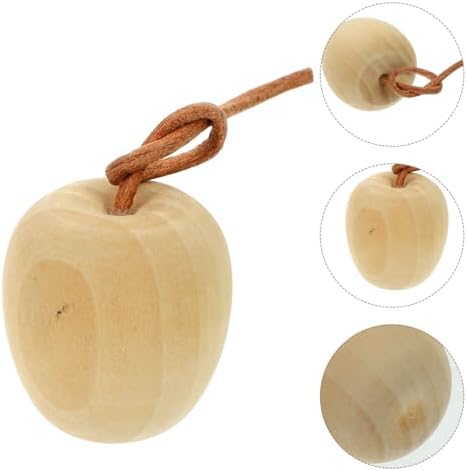 GLEAVI 4pcs Unpainted Wood Fruit Ornaments