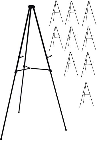 Lightweight Aluminum Telescoping Easel 70 Inches Black 1