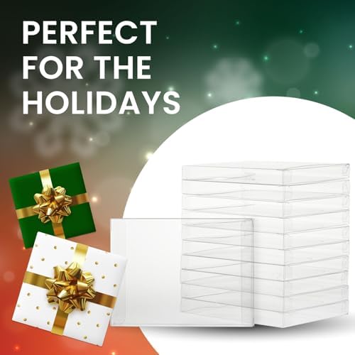 Juvale 50 Pack Clear Greeting Card Storage Boxes - 45x6 Inch