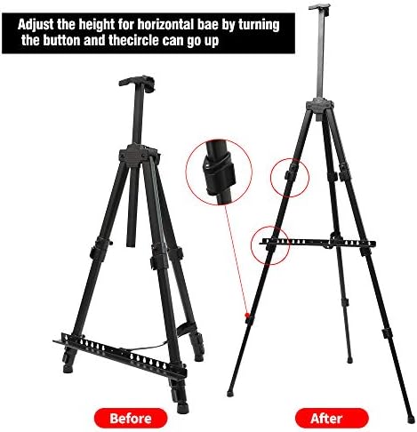 Artist Easel Stand 17 to 56 Inches Extra Thick Aluminum