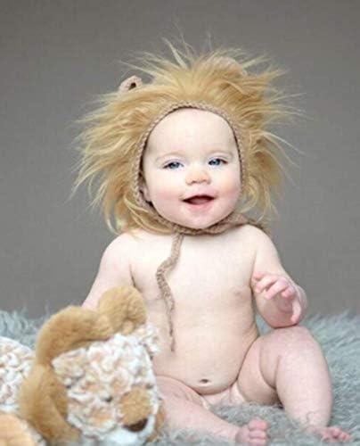 Coberllus Newborn Lion Hat Baby Photo Prop Set