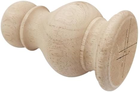 Unfinished Wood Finial for Bedpost and Newel Post