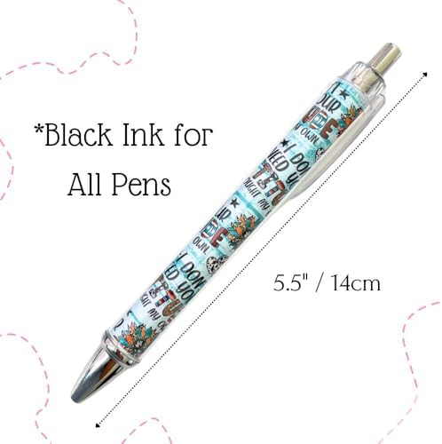 10PC Western Themed Ballpoint Pens for Adults