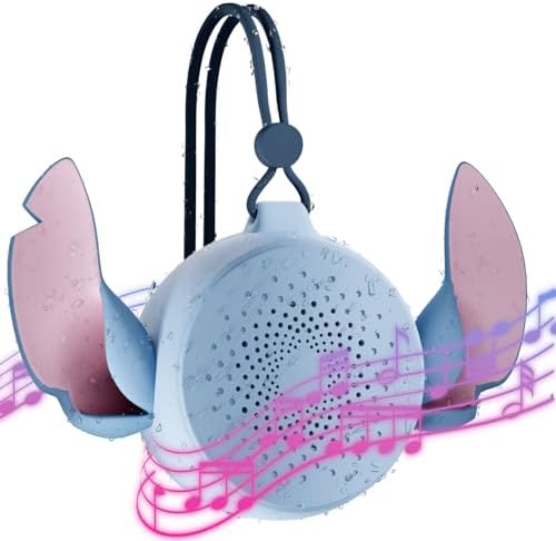 Disney Lilo and Stitch Bluetooth Shower Speaker with Suction Cup - IPX4 Water Resistant