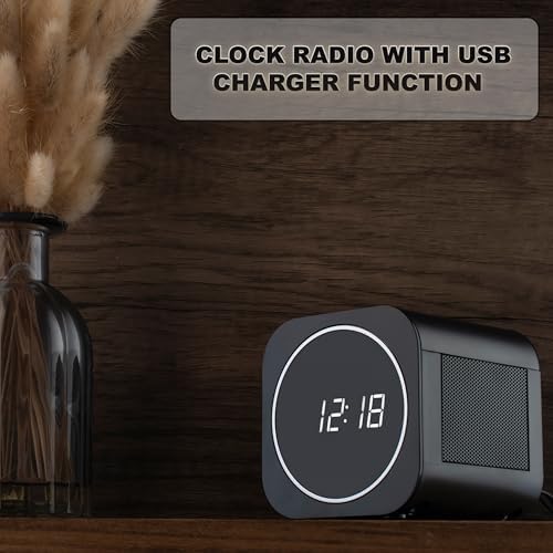 Memorex MX-CR140 Dual Alarm Clock Radio with USB Charging