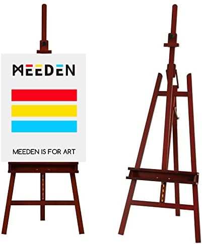 MEEDEN Walnut Large Adjustable Artist Easel