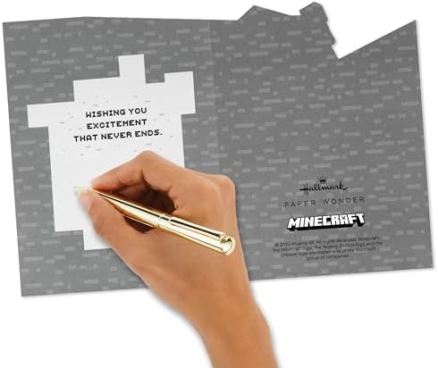 Hallmark Minecraft Pop-Up Card for Kids and Gamers