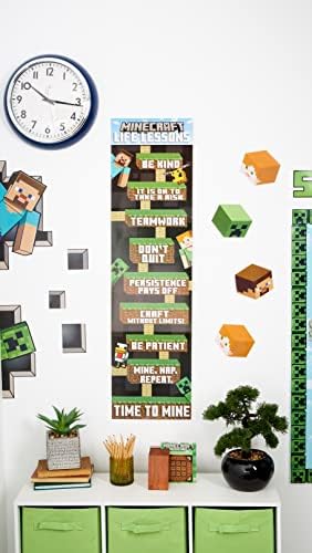 Eureka Minecraft Life Lessons Vertical Classroom Banner