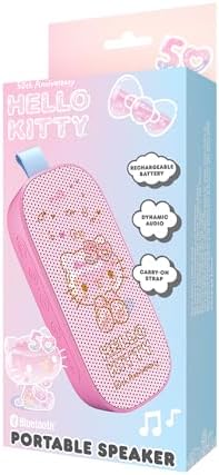 Hello Kitty 50th Anniversary Bluetooth Speaker Portable Rechargeable Cute Design