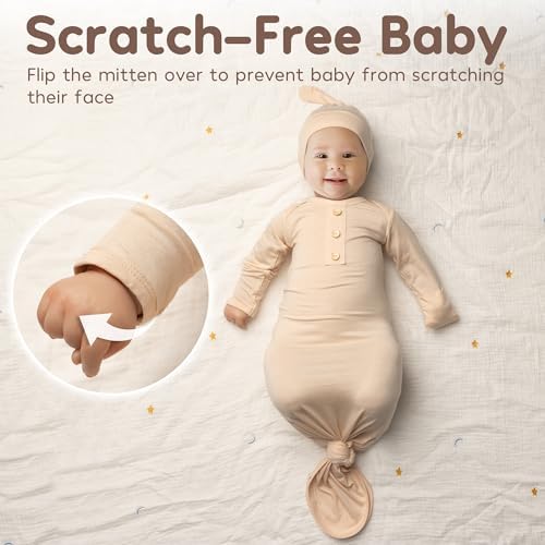 Noah Baby Knotted Gown for Newborn Sleepwear and Photography