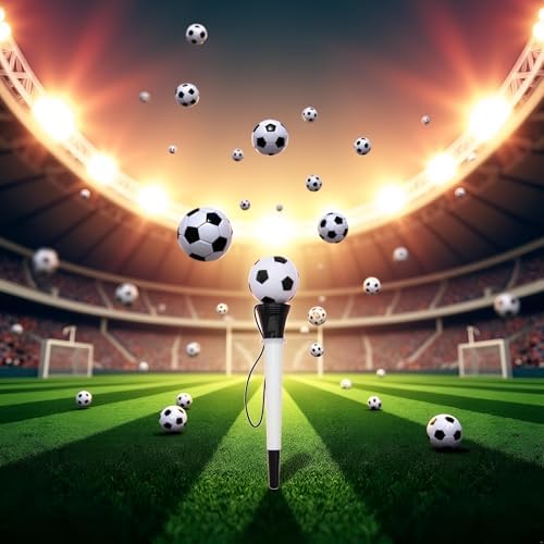 Black and White Bounce Football Pens for Fun and Writing