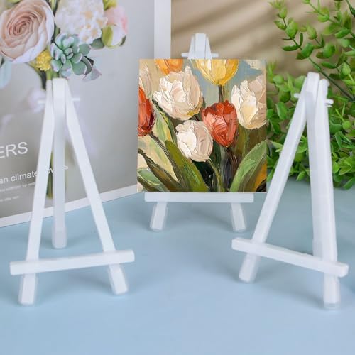 Mini Plastic Display Easel 20 Pcs for Art and Photo Display