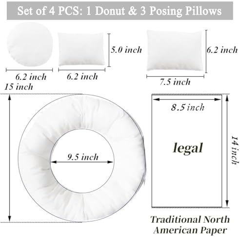 4PC Newborn Photo Props Set for 0-3 Months Babies