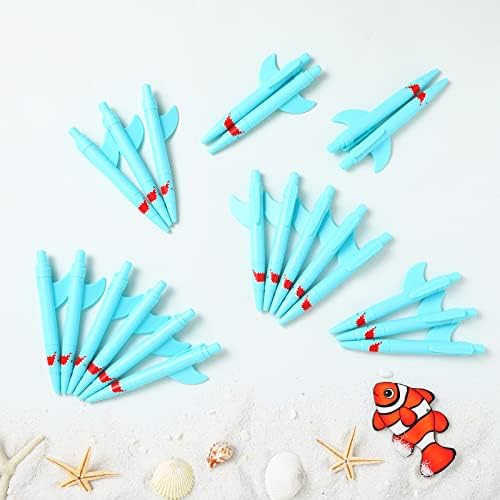 Sinmoe Shark Shaped Pens 48 Pcs Blue Ocean Theme