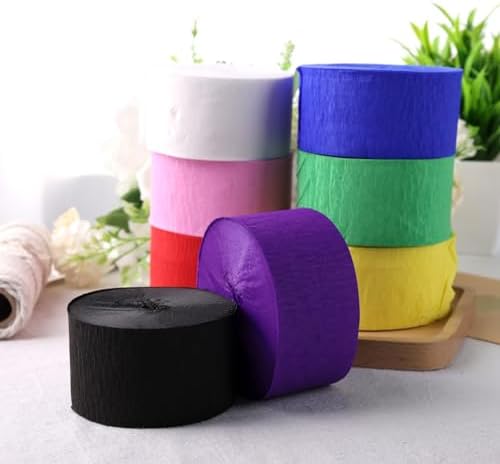 VGOODALL 8 Rolls Crepe Paper Streamers