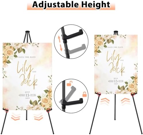 OUTNEE 63 Inch Foldable Easel Stand 2 Pack