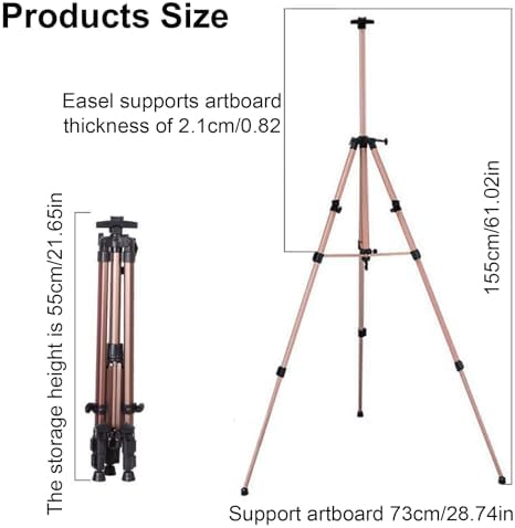 Adjustable Metal Art Easel with Storage Bag 1