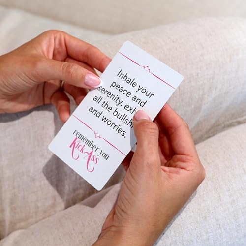 KickAss Affirmation Cards For Women With Stand
