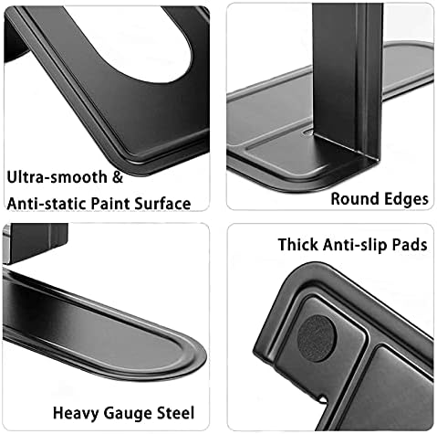 Heavy Duty Metal Bookends 4 Pair 8 Piece Black