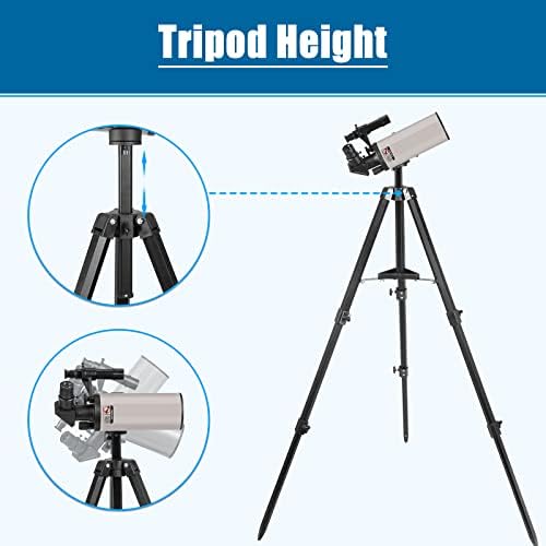 Maksutov-Cassegrain Telescope with 70mm Objective Lens and 1000mm Focal Length