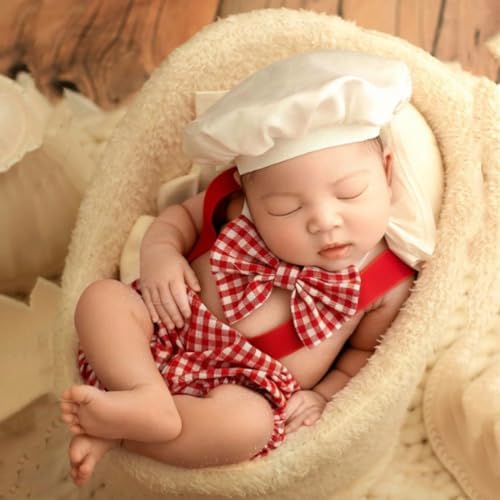 Newborn Baby Chef Costume Set for Photoshoots