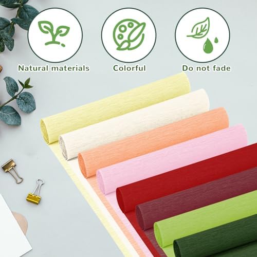 Nitelemn Crepe Paper Streamers 8 Rolls 8 Colors