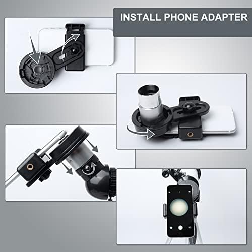 HEXEUM Telescope for Kids Adults 70mm Aperture AZ Mount