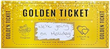 Golden Ticket Scratch Card Personalized Gift Set