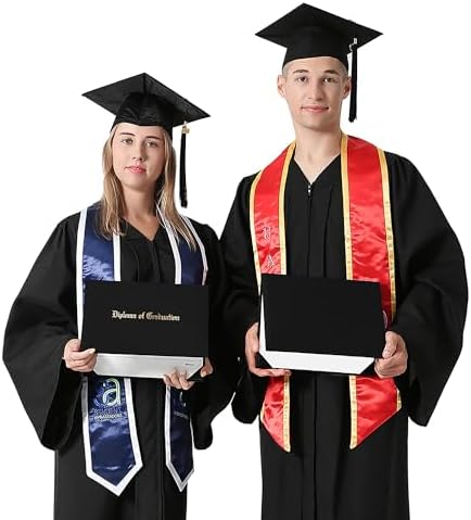 GraduationMall 85 Inch x 11 Inch Certificate Cover Holder Black 12 Packs