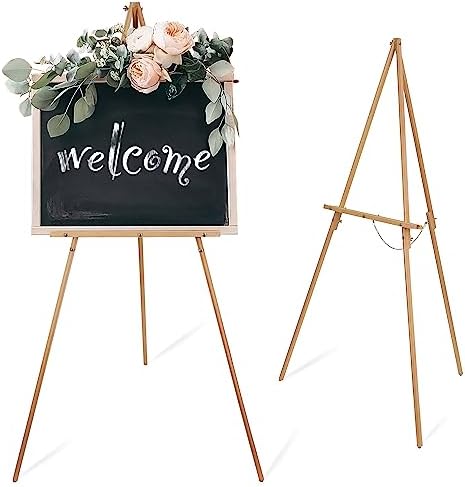 Wooden Easel Stand for Wedding Signs and Art Displays